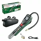 Bosch Bomba de Aire Bicicleta/compresor de Aire a batería EasyPump (3,0Ah; 3,6V,función de Parada automática; 150 PSI, 10,3 Bar;USBC, 3 adaptadores, Enchufe de conexión rápida, Bolsa para Bicicleta)