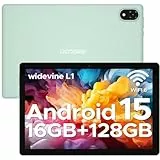 DOOGEE U10 Tablet Andriod 15, Tablet 10 Pulgadas, 16GB RAM+128GB ROM/2TB Andriod Tablets PC, WiFi 6 Tableta para niños, 5060mAh, Tableta Niños Face ID, OTG, Bluetooth 5.0, 8MP+5MP, Verde