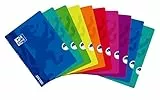 Libretas Oxford Tapa plástico. Pack de 10 unidades. A4. 48 hojas. Cuadrícula 4x4
