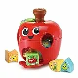 VTech-Baby Encajable de Figuras Manzanita comeformas, Juguete para apilar y Encajar para bebés +12 Meses, Aprende sobre Las Frutas, Versión ESP