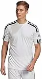 adidas Squad 21 Jsy Ss Camiseta, Blanco/Negro, M Hombre