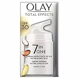 Olay Total Effects 7en1 Hidratante Multibeneficios Anti-Edad De Día Con SPF 30, Con Niacinamida, Vitamina C, E Y Pro-Vitamina B5, Combate Los 7 Signos De La Edad, Nutre Y Protege Tu Piel, 50 ml