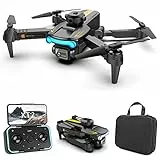 Goolsky Drones con Camara 4K WIFI Daul LSRC XT2 2.4G Detección de Obstáculos, Giroscopio de 6 Ejes, que Mantiene la Altitud, Fotografía con Gestos, Negro