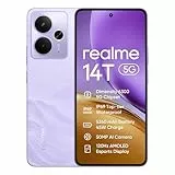 realme 14T 5G Smartphone 8+256GB, Morado Relámpago, Pantalla de 6.67 Pulgadas, Refresco de 120Hz, Batería de 5260mAh, Cámara de 50MP, MediaTek Dimensity 6300, Protección ArmorShell, IP69