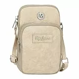 Pepe Jeans Jana Bandolera Beige 11x17,5x4 cms Poliéster con Detalles en Piel Sintética by Joumma Bags