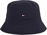 Tommy Hilfiger Hombre Gorro de Pescador Flag Bucket Hat, Azul (Desert Sky), Talla Única