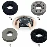 LJFEA 20 PZS Anillos de Precisión Compatible con PS5/Steam Deck/PS4/Xbox Series X/S/Xbox One/Switch/Switch OLED/Switch Pro Controller, 4 Durezas Anillos Esponja Asistencia para Control Mando Juego