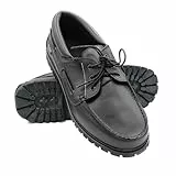 Zerimar Nauticos para Hombre de Piel Genuina, Calzado Casual Elegante y Ligero para Uso Diario o Formal, Zapatos Cómodos con Diseño Moderno y Resistente,Color Negro N, Talla 46
