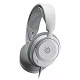 SteelSeries Arctis Nova 1P - Cascos PS5 Con Cable y Multisistema - Controladores Hi-Fi - Audio espacial 360° - Almohadillas de espuma con memoria - PS5, PS4, PC, Xbox - Blanco