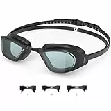 Findway Gafas de natación competición, Antivaho, Antiapreturas, Puente nasal reemplazable, Gafas natación Adecuadas para la práctica de la natación entrenamiento competición ocio para hombre y mujer