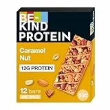 Be-Kind Barrita de proteínas con doble chocolate negro y frutos secos, 12x50g