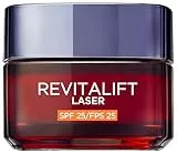 L'Oréal Paris Revitalift Láser Crema Día Nº1 Anti-Arrugas. Protección Solar SPF25. Pro-Retinol, Ácido Hialurónico, Vitamina Cg, Péptidos. Reafirma, Reduce Manchas. Inspirado Cosmética Coreana. 50ml