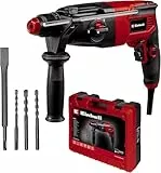 Einhell Kit de taladro percutor TC-RH 620 4F (620 W, impacto neumático, resistencia al impacto de 2,2 J, taladrado con percusión, cincelado con y sin fijación, SDS-Plus, bloqueo de resistencia)