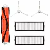 MIRTUX Pack de recambios compatibles con Xiaomi Mijia 1C STYTJ01ZHM MOP y Dreame F9. Kit de Accesorios de Repuesto para Robots Aspirador Xiaomi 1C. Cepillos Laterales y centrales y filtros.