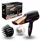 Panasonic EH-NA65CN825 Secador Profesional para Hidratación y Brillo con Tecnología Nanoe Avanzada, 2000 W Potente, 3 Velocidades y 4 Temperaturas, Botón de Aire Frio, con Difusor, Dorado