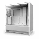 NZXT H5 Flow - Caja compacta ATX Mid-Tower para PC Gaming - Alto Flujo de Aire - 2 Ventiladores de 120 mm incluidos - Soporte de radiador Frontal de 360 mm y Superior de 240 mm - Blanco