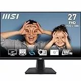 MSI Pro MP275 – Monitor rofessional 27”,100 Hz, FHD, IPS, HDR Ready, Pantalla TÜV, Altavoces Integrados, antiflicker Eye-Q Check