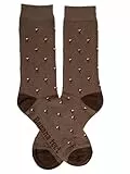 Banana Feet Calcetines Vino Fantasía para Hombre y Mujer | Algodón Bordado con Diseños Divertidos y Originales | Calcetines Estampados Unisex Calidad Fabricación Local (Talla L, EU 41-45, Marrón)