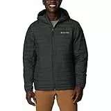 Columbia Silver Falls Hooded Jacket, Chaqueta Acolchada Con Capucha para Hombre, Shark, Talla M