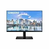 Samsung LF24T450FQRXEN - Monitor Panel IPS de 24' UHD (1,920 x 1,080, 16:9, 75Hz, Modo Eye Saver, Flicker Free, Pantalla Ahorro Energético), Negro
