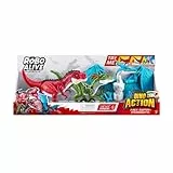 ZURU – Robo Alive – Dino Action Mega Pack 3 Dinos – T-Rex, Raptor, Pterodactyl – Robot Dinosaurio – Movimientos realistas – Sonido – 7176