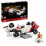 LEGO Icons McLaren MP4/4 y Ayrton Senna Minifigura F1, Decoración de Escritorio para Hogar y Oficina, Regalo para Hombres y Mujeres, Maqueta de Coche de Carrera, Manualidad para Adultos 10330