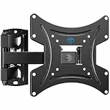 PERLESMITH Soporte TV Pared Articulado Inclinable Y Giratorio para 13-42 Pulgadas Monitor Y Televisores - Soporte TV hasta 20kg, Máx. VESA 200x200mm