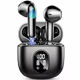 Auriculares Inalambricos, Auriculares Bluetooth 5.3 HiFi Estéreo, 50H Cascos Inalambricos Bluetooth con 4 HD Mic,2024 Audifonos Inalambricos Cancelacion de Ruido ENC/Pantalla LED/IP7 Impermeable/USB-C
