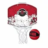 Wilson Mini canasta de baloncesto NBA TEAM MINI HOOP, HOUSTON ROCKETS, Plástico
