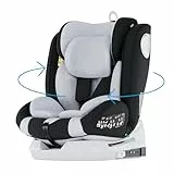 Babify Onboard Silla de Coche Isofix para Bebés y Niños, 0 Meses - 12 Años, Apta Desde 40-150 cm Ajustable 360º, Asiento Portátil y Seguro i-Size ECE R129