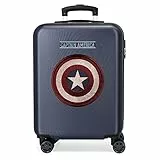 Marvel Captain America, Maleta De Cabina Rígida 55cm Niños, Azul (Blue), Media