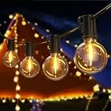 FIFlying Guirnalda Luces Exterior 20,1 M/65,9 FT G40 Guirnaldas de Luces Exterior LED con 30+2 Bombillas, Impermeable, Guirnaldas Luces Exterior Enchufables 2700 K Blanco Cálido para Patio Jardín Cafe