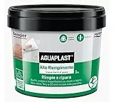 Aguaplast Alto relleno, masilla de pasta para rellenar y alisar en pared y madera, reforzado con fibras - 1 kg