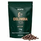 Incapto Café en Grano de Especialidad 1kg | Origen Colombia | 100% Arábica | Specialty Coffee 84 puntos SCA | Tueste Natural y Artesanal | Finca Huila, Cadefihuila