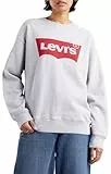Levi's Graphic Standard Crewneck, Sweatshirt para Mujer, Grey Heather, S