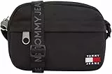Tommy Jeans Bolso bandolera Mujer Daily Crossover con correa ancha, Negro (Black), Talla Única