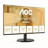 AOC 24B3HA2 - Monitor FHD de 24 Pulgadas, IPS, 100 Hz, 1 ms, Bisel Ultrafino, FlickerFree, Adaptive Sync (1920 x 1080 250 CD/m HDMI 1.4 / DP 1.4)