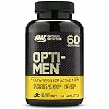 Optimum Nutrition Opti-Men Multivitamínico, 180 Comprimidos, Suministro para 2 Meses