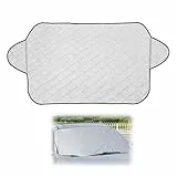 Protector de Parabrisas Delantero Universal, Parasol Antihielo para Coche, Ultragruesa, Plegable, Protección Superior contra Rayos UV, Nieve,Polvo, Sol y Hielo, 140x102cm