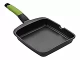 BRA Prior Grill asador liso, 28 cm, aluminio fundido con antiadherente, apto para todo tipo de cocinas incluida inducción