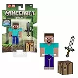 Mattel Colección de figuras de acción y accesorios de Minecraft, escala de 3.25 pulgadas con diseño pixelado (los personajes pueden variar)