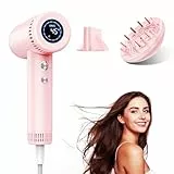 Haokoo Secador Pelo Profesional Ionico - Secado Rápido en 1 Minuto, 9 Temperaturas, 160000 RPM Secador de Alta Velocidad con Difusor, 500 Millones de Iones, Autolimpieza, para Casa, Viaje, Salón