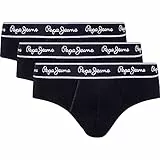 Pepe Jeans Pepe BF 3P Briefs, Negro (Black), M (Pack de 3) para Hombre
