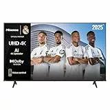 Hisense 43E63QT - UHD 4K, Smart TV 43 Pulgadas, Dolby Vision, Modo Juego Plus, DTS Virtual X, Control por Voz, Doble Control de Volumen, Auto Ordenación Canales TDT, 43', Entry UHD 4K, 2025