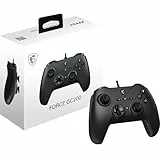 MSI FORCE GC200 - Controlador de gamepad para PC con cable, disparador de efecto Hall, barras de pulgar analógicas avanzadas, motores de doble vibración, USB 3.0, con cable