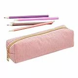 Kits escolares | Estuche escolar | Bolsa de escritorio lisa de cuerda de Roy para alumnos Bolígrafos Borrador Regla Marcador Cuaderno, rosa, Se référer au descriptif, Consulte la descripción