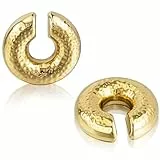 Pendientes de aro para mujer, no perforados, hipoalergénicos, pendientes de clip para niñas, joyería de regalo (Cuff B)