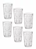 Juego de vasos Romantic de Bormioli Rocco, 1 pieza (color transparente, 340 ml, aptos para lavavajillas, vaso de agua, para cocteles/agua)