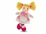 Teorema – Muñeca de Trapo con Delantal Bordado, muñeca de Tela con Pelo de Lana, Juguete para niños, Altura 30 cm