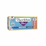 Paper Mate Flair - Rotulador, punta ultrafina de 0.4 mm, caja de 12, color azul